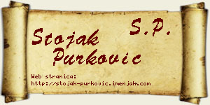 Stojak Purković vizit kartica